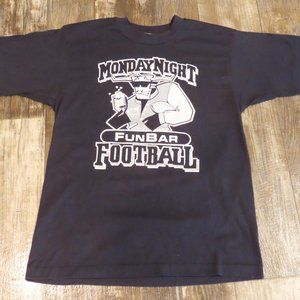 MondayNight Fun Bar Football Raiders 91 Fever T Shirt Size Large Black Color
